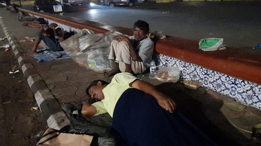 People living on streets